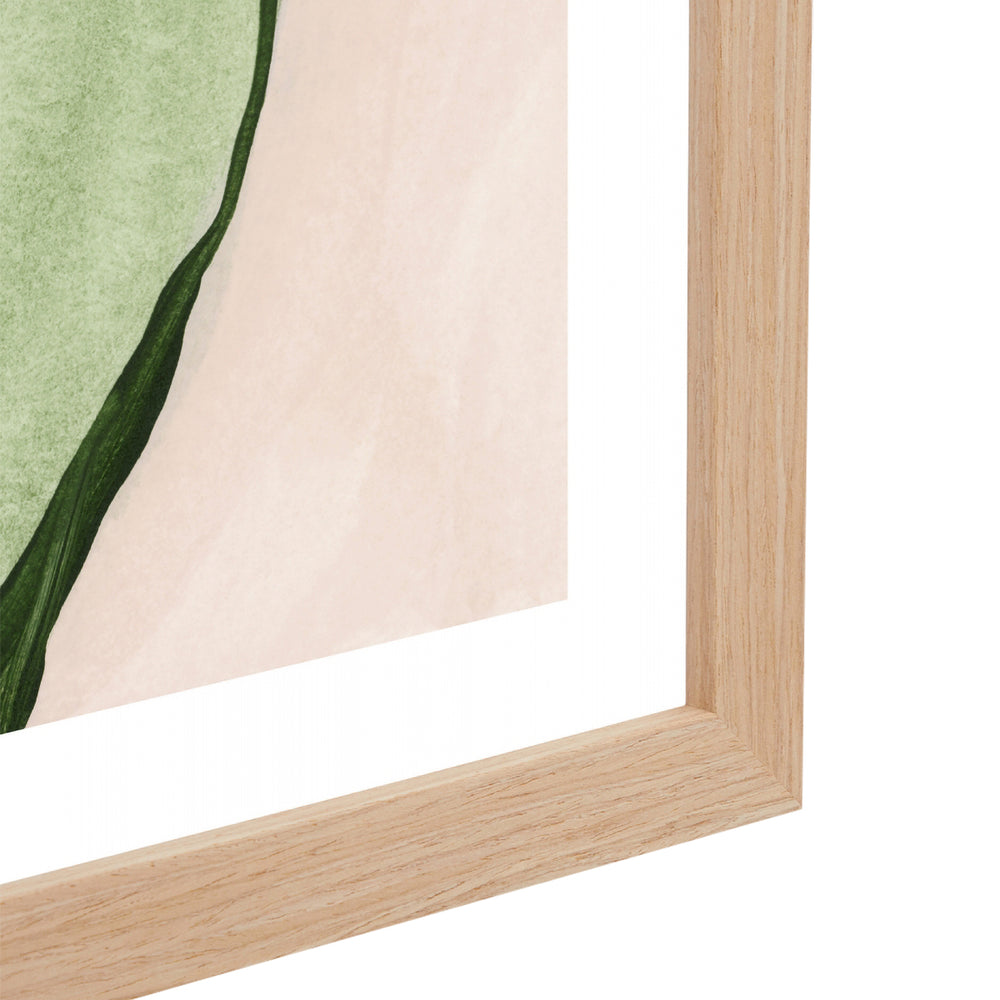 Suited Lady Green Portrait Art Print