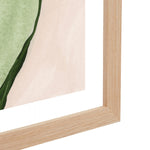 Suited Lady Green Portrait Art Print