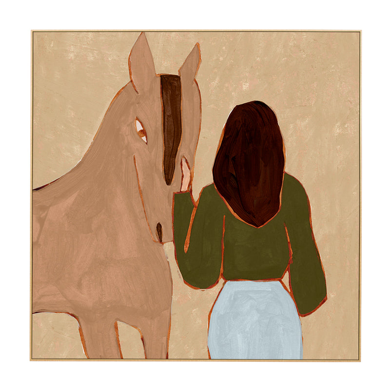 Olive / Framed Canvas / 62 x 62cm