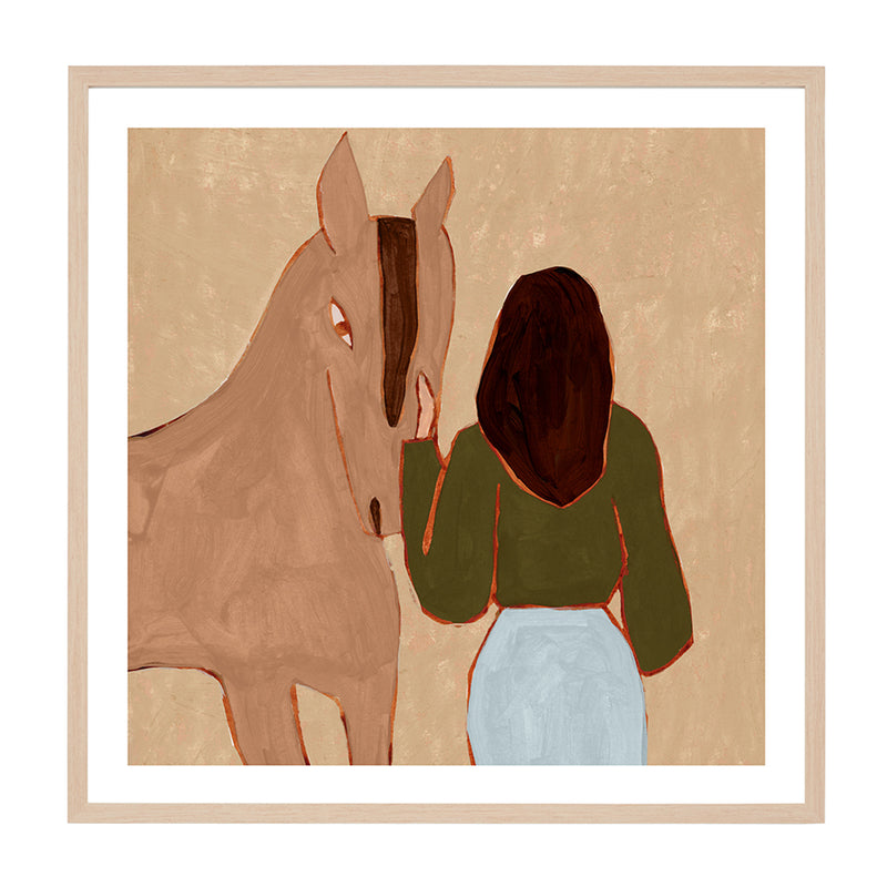 Olive / Framed Art Print / 38 x 38cm