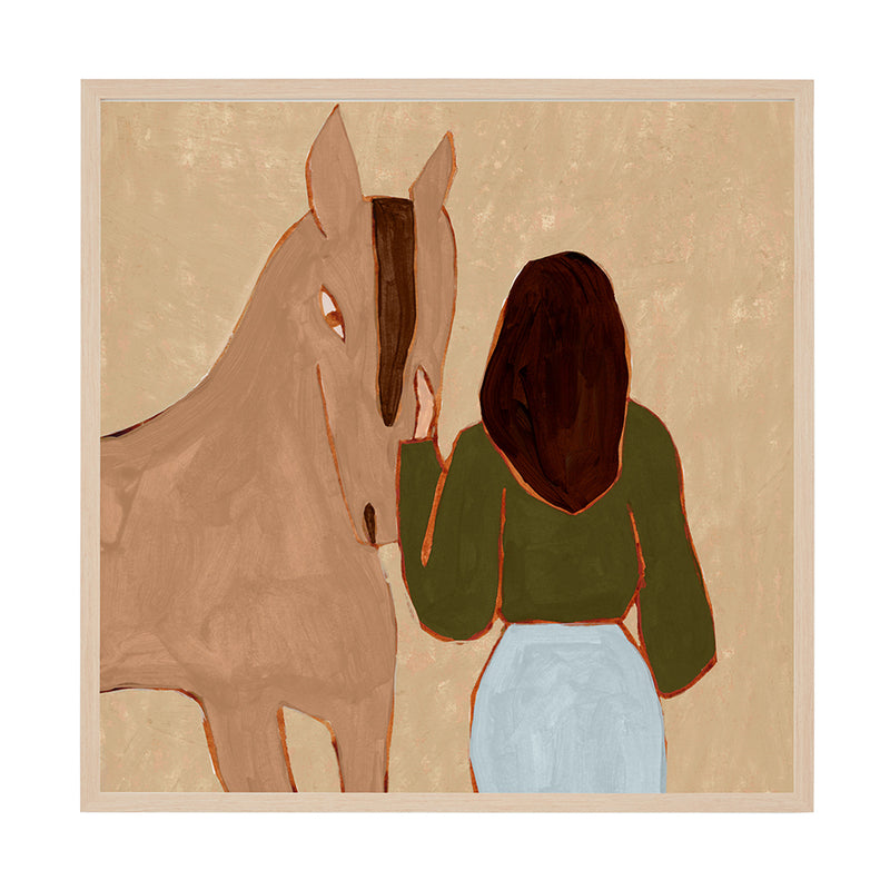 Olive / Framed Art Print / 38 x 38cm
