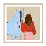 Red / Framed Art Print / 38 x 38cm