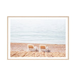Twin Beach Chairs Framed Print