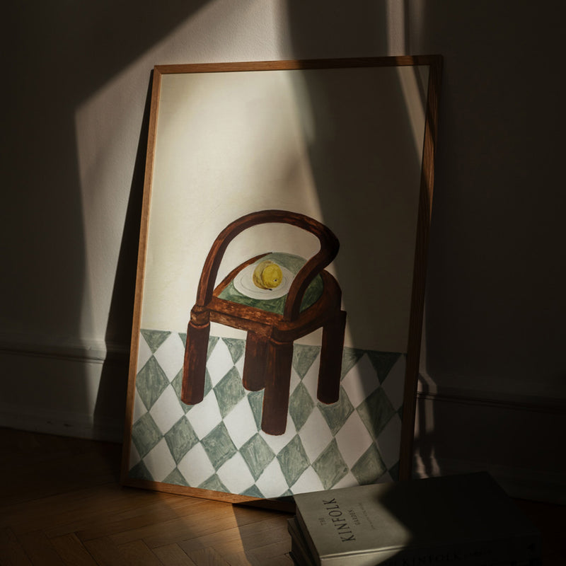 Chair With Fruit Print