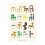 A Collection of Chairs Art Print - A4