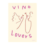 Vino Lovers Art Print