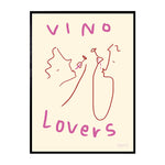Vino Lovers Art Print