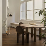 Walnut / 150cm Diameter