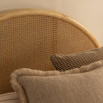Avery Arch Rattan Double Bed (Oak)