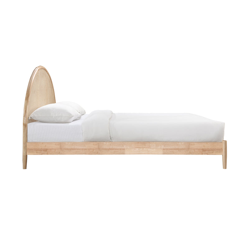 Avery Arch Rattan Double Bed (Oak)