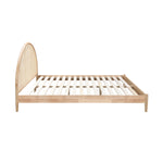 Avery Arch Rattan Double Bed (Oak)