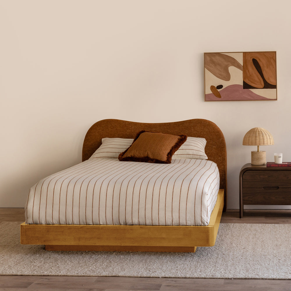 Caramel Textured Weave / Oak