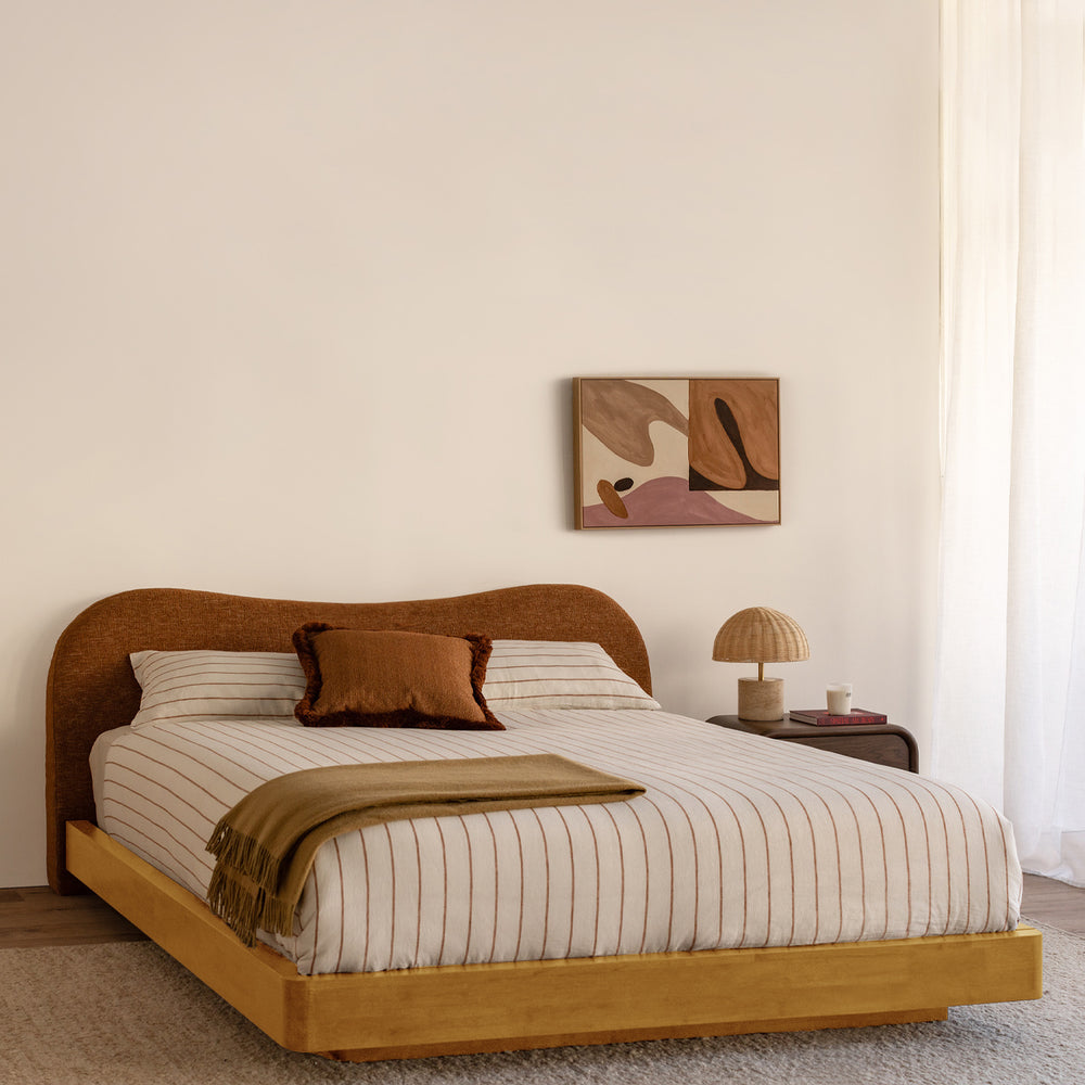 Caramel Textured Weave / Oak