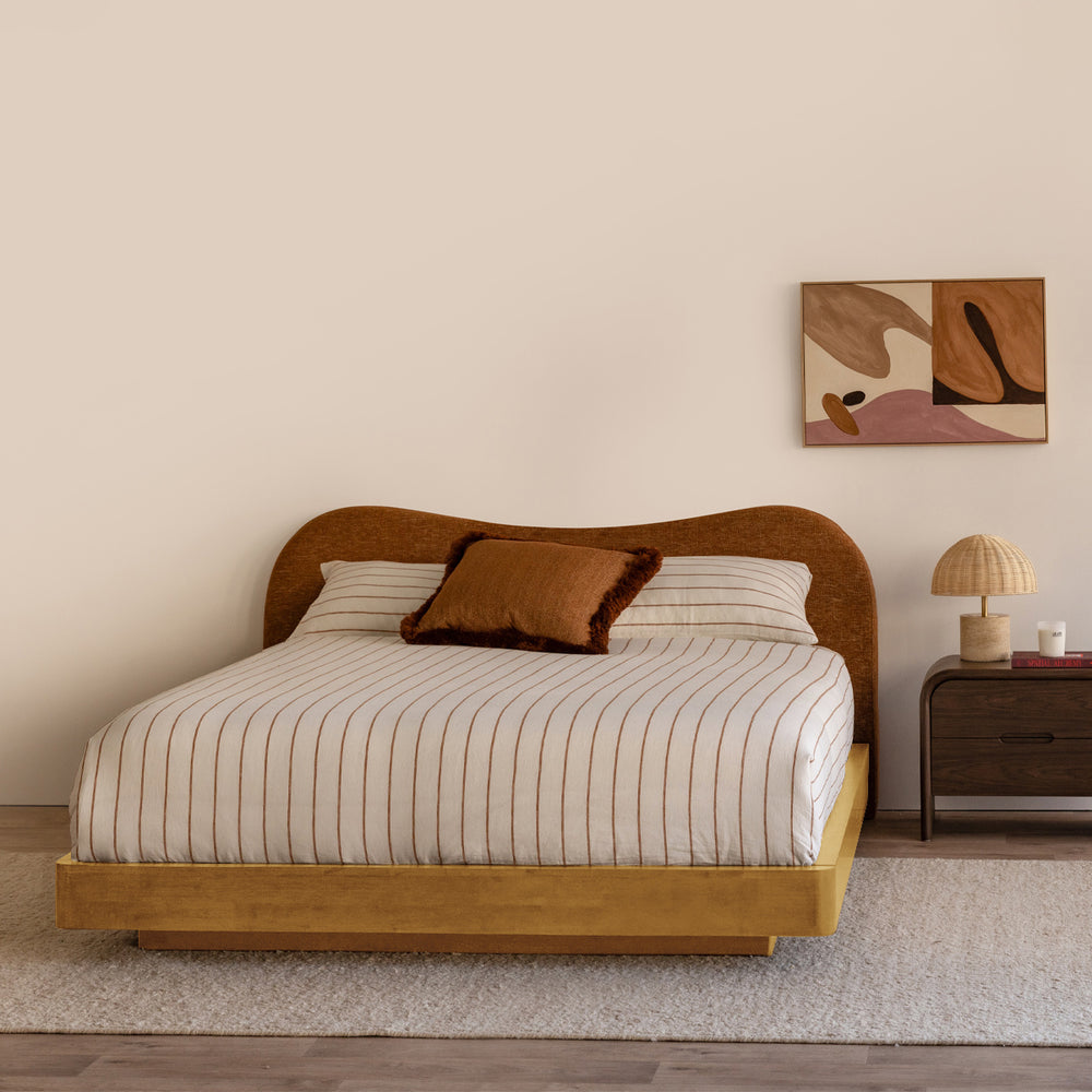 Caramel Textured Weave / Oak