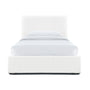 Dane King Single Bed - White Boucle