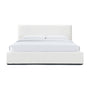 Dane King Bed - White Boucle