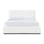 Dane Queen Bed - White Boucle