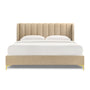 Georgia King Bed - Camel Textured Weave