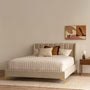 Georgia Queen Bed - Sand Boucle