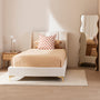 Georgia Single Bed - White Boucle