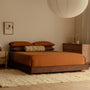Kami Timber Platform King Bed Frame - Walnut