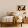 Luna Timber Double Bed Frame - Oak
