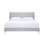 Maya Fabric King Bed - Grey