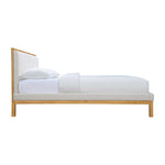 Amelia Queen Bed (Oak, Cream)