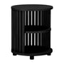 Atlanta Bedside Table - Black Oak