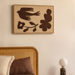 Norah Marble Rattan Bedside Table