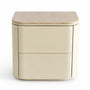 Carmella Marble Bedside Table - Ivory / Crema Marble
