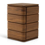 Notte 4 Drawer Storage - Walnut Natural