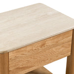 Travertine / Oak