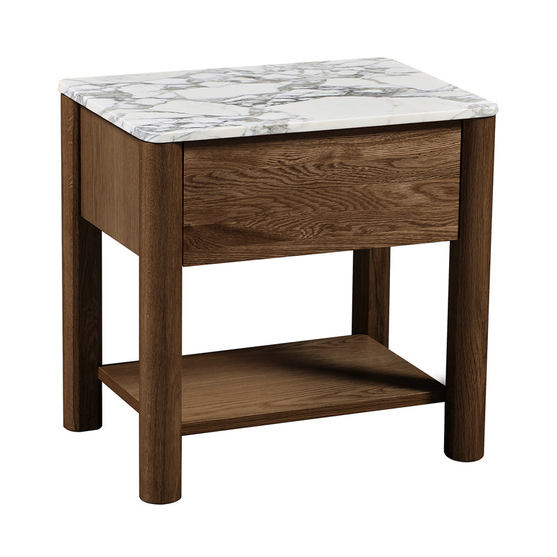 Arabescato Carrara Marble / Walnut