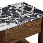 Black Calacatta Viola Marble / Walnut