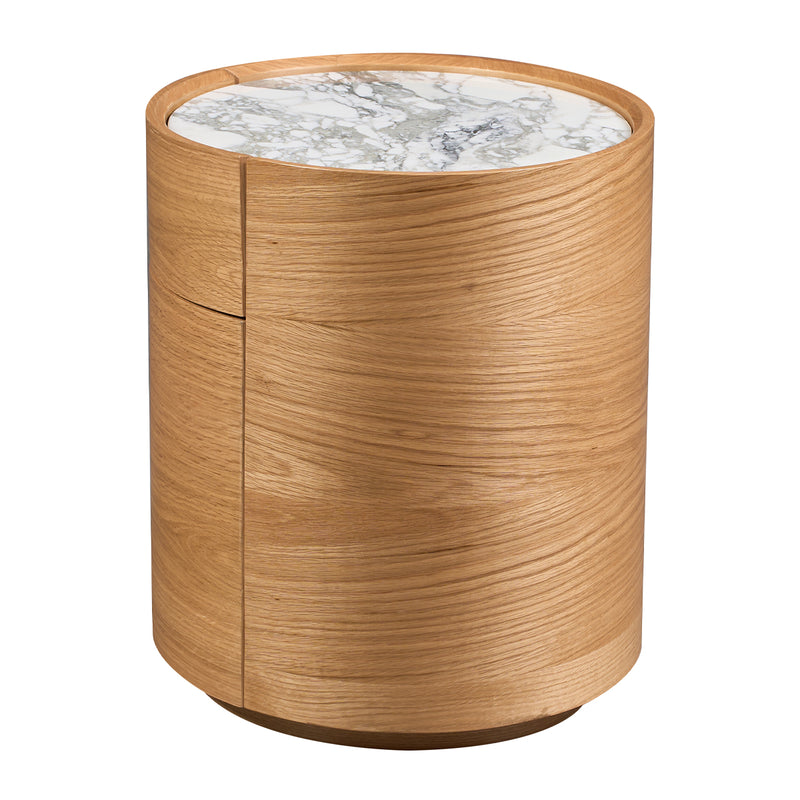 Arabescato Carrara Marble / Oak