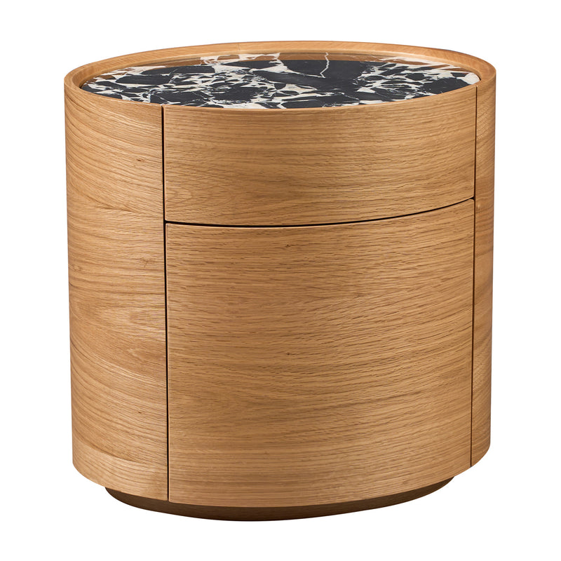 Black Calacatta Viola Marble / Oak