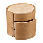 Travertine / Oak