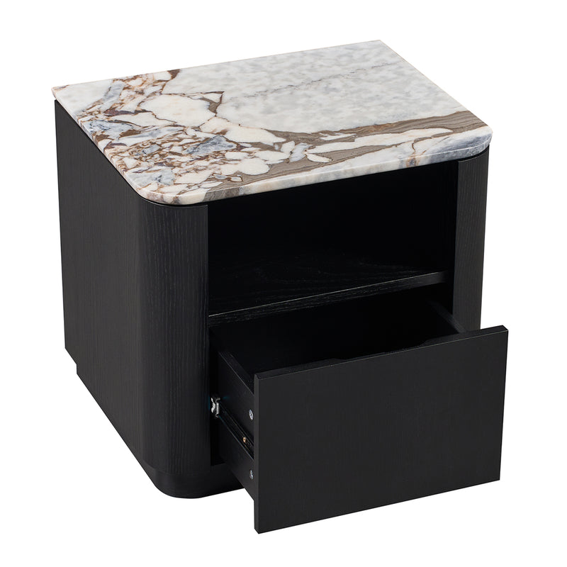 Ocean Storm Marble / Black Oak
