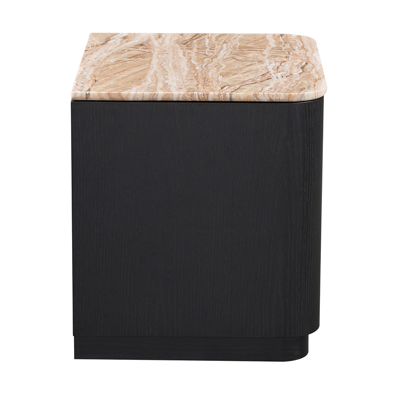 Persian Jade Travertine / Black Oak