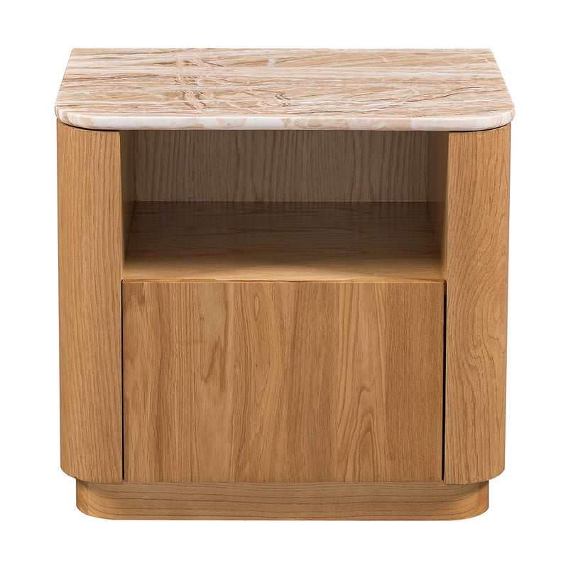 Persian Jade Travertine / Oak