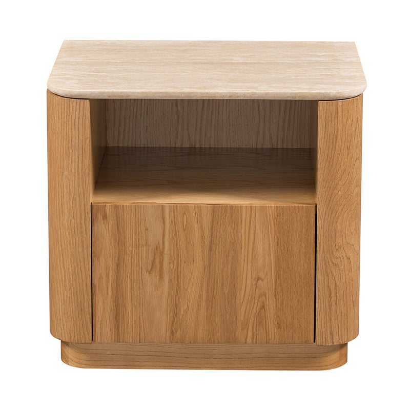 Travertine / Oak
