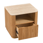 Travertine / Oak