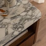Arabescato Carrara Marble / Walnut