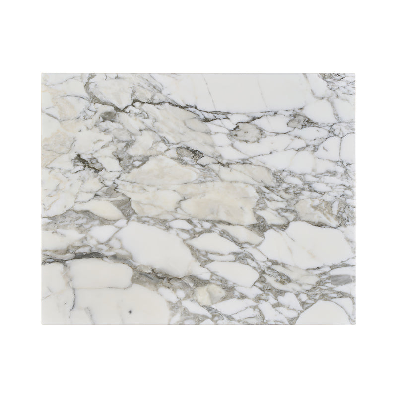 Arabescato Carrara Marble / Black Oak