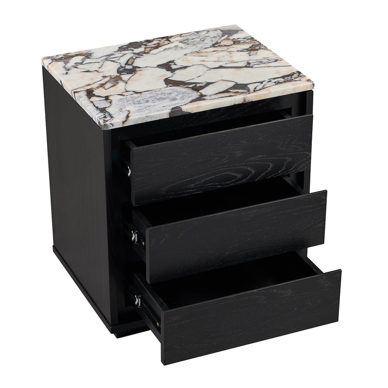 Ocean Storm Marble / Black Oak