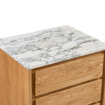 Arabescato Carrara Marble / Oak