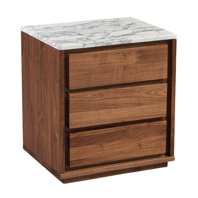 Arabescato Carrara Marble / Walnut