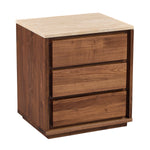 Travertine / Walnut