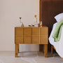 Nightcap Wide Bedside Table - Oak